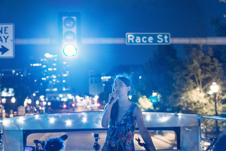 Double Decker Music Series concert, photo by Scott Troyan