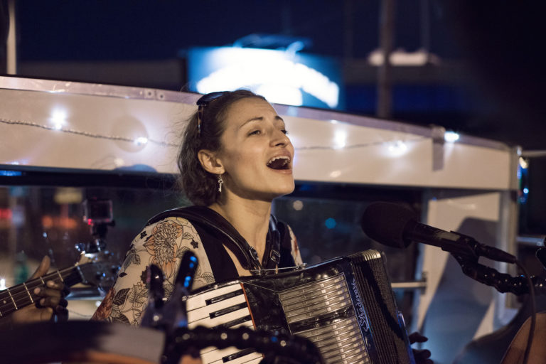 Double Decker Music Series concert, photo by Scott Troyan