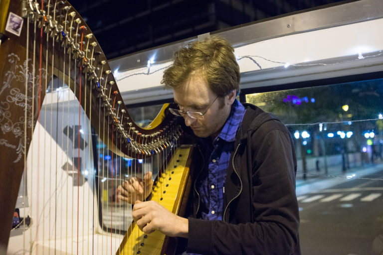 Double Decker Music Series concert, photo by Scott Troyan