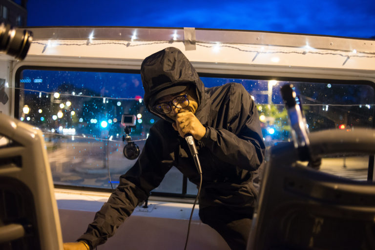 Double Decker Music Series concert, photo by Scott Troyan