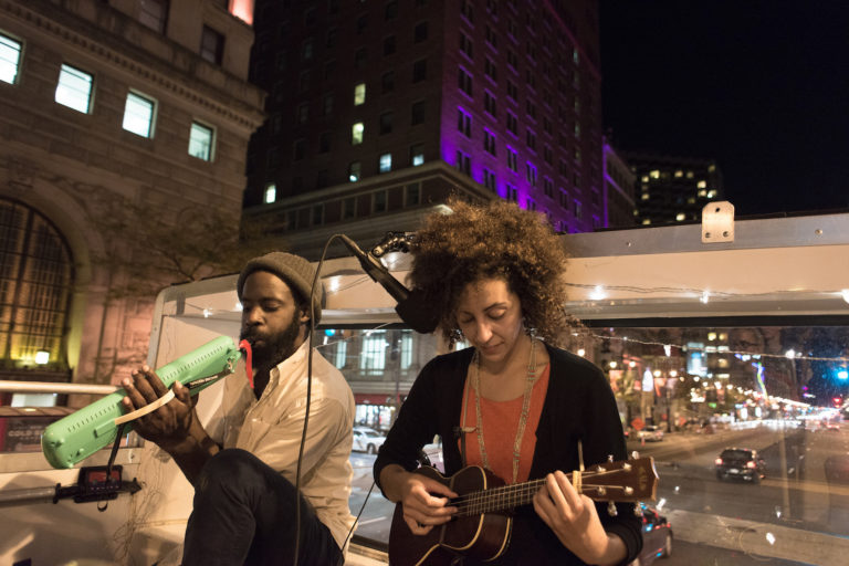 Double Decker Music Series concert, photo by Scott Troyan