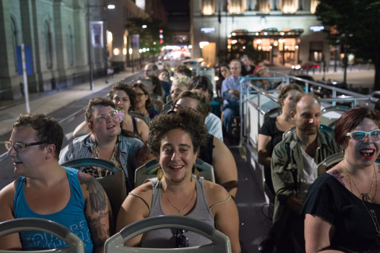 Double Decker Music Series concert, photo by Scott Troyan