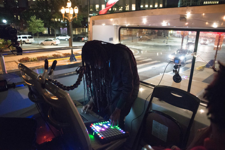 Double Decker Music Series concert, photo by Scott Troyan