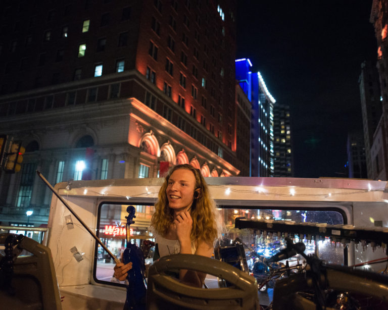 Double Decker Music Series concert, photo by Scott Troyan
