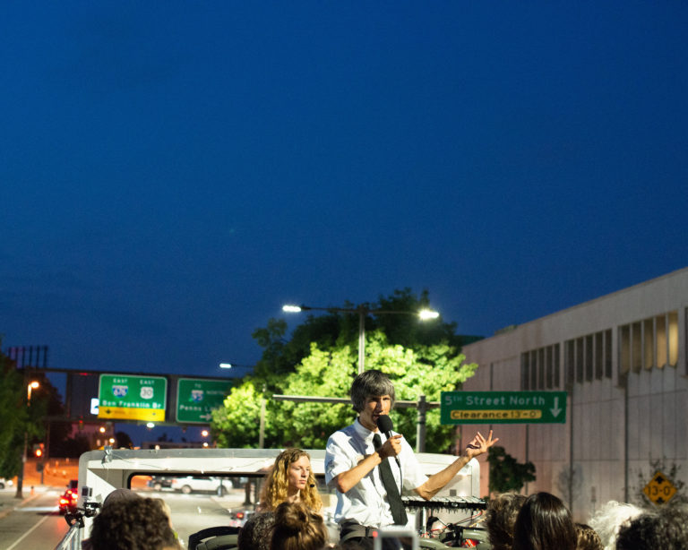 Double Decker Music Series concert, photo by Scott Troyan