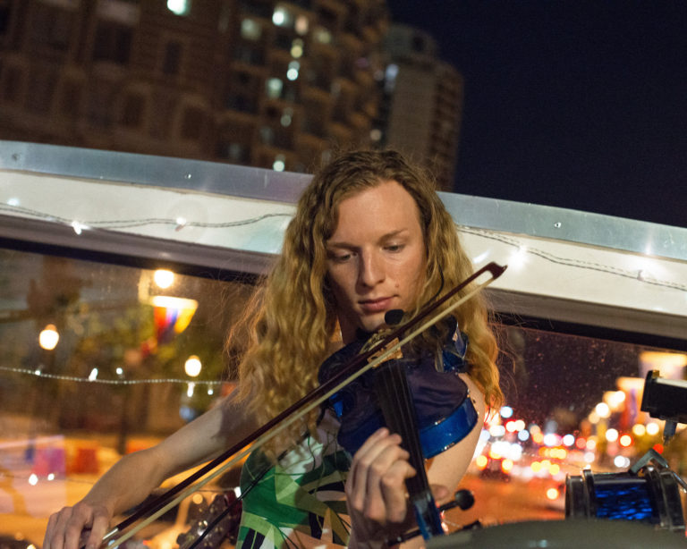 Double Decker Music Series concert, photo by Scott Troyan