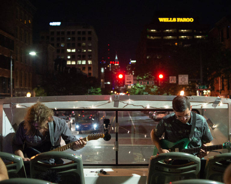 Double Decker Music Series concert, photo by Scott Troyan