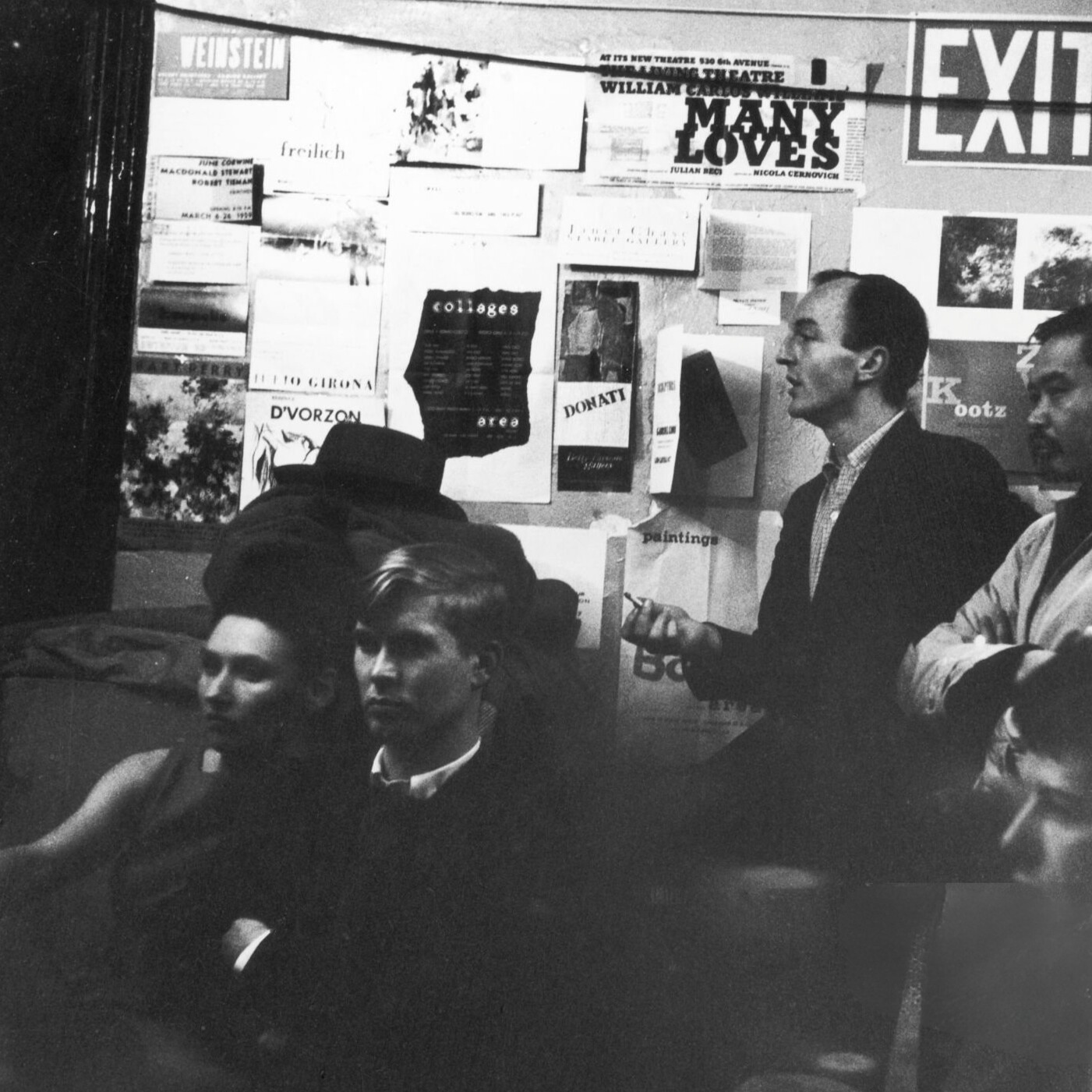 Attendees at an Artist’s Club Panel Discussion, New York, March 20, 1959. View of attendees at the panel discussion What is the New Academy? at the Artist’s Club, New York. From left: musi