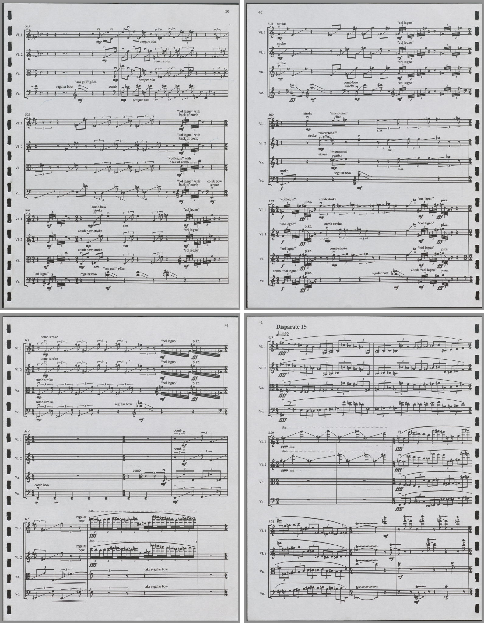 Disparate Stairway Radical Other Excerpts Comb Bow Seagull Bowerbird Dlugoszewski