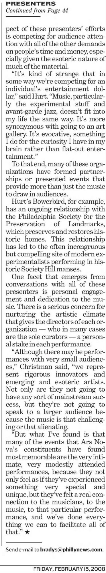 Philadelphia Daily News, February 15, 2008, p52