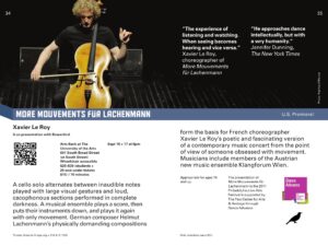 Philadelphia Live Arts Festival 2011 guide, pp. 34–35
