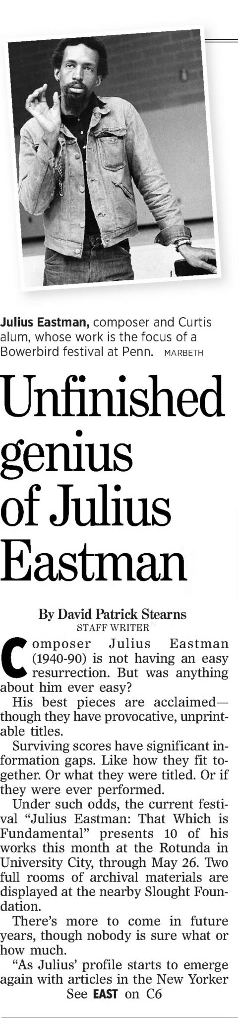 The Philadelphia Inquirer, May 9, 2017, page C1