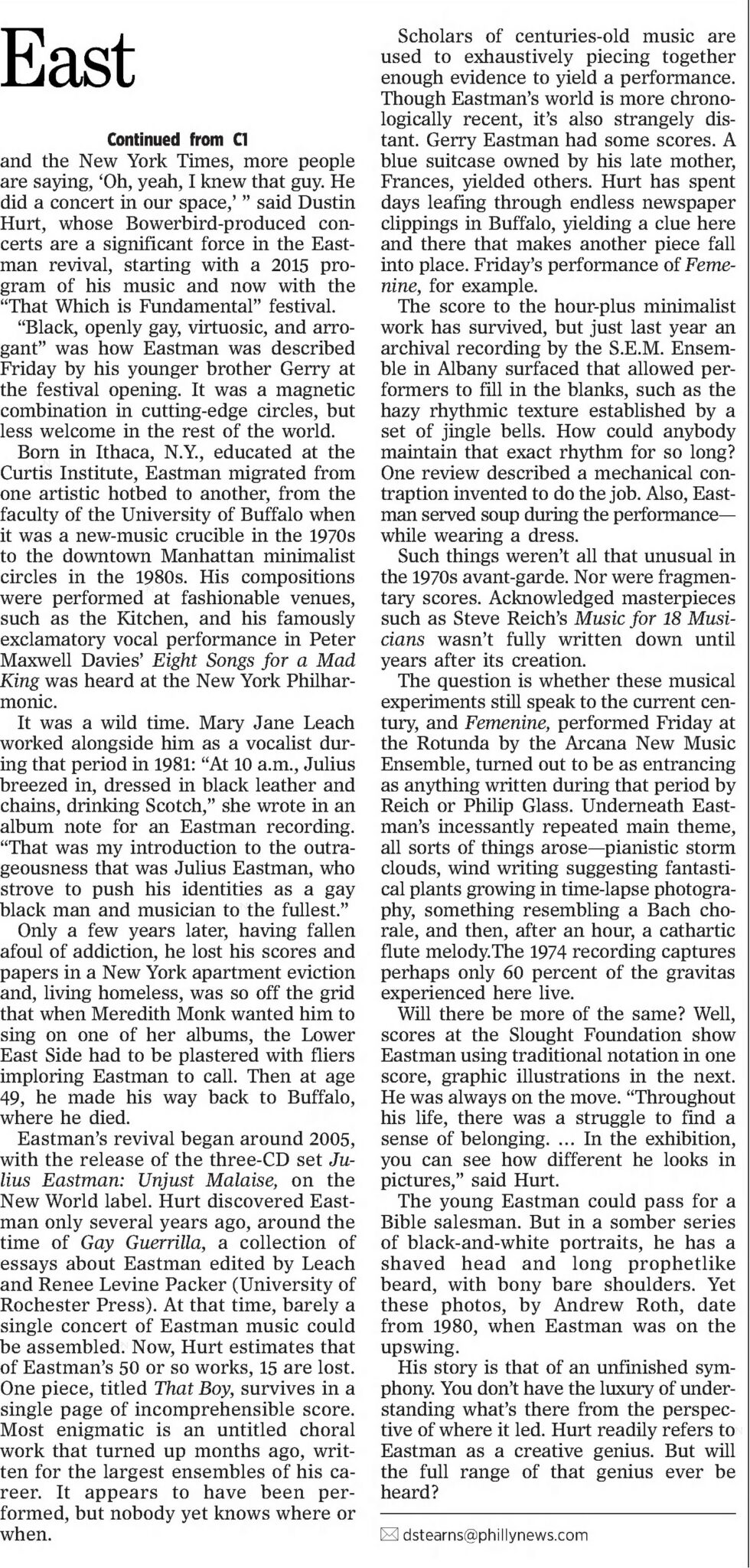 The Philadelphia Inquirer, May 9, 2017, page C6