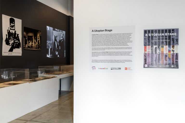 A Utopian Stage at Asian Arts Initiative, installation view 1