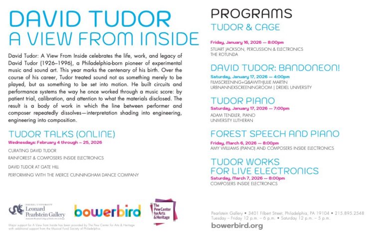 Series program, David Tudor: A View From Inside