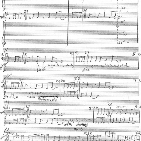 Manuscript of Femenine (excerpt)