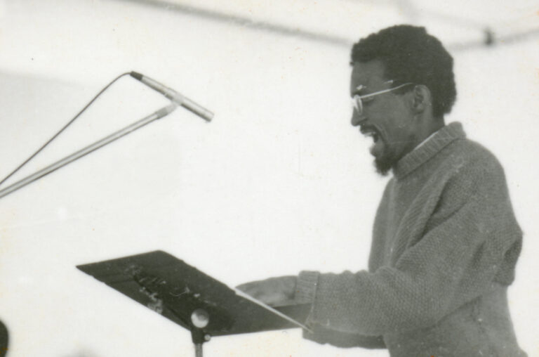 Julius Eastman performing at the Albright-Knox Gallery, May 5, 1973